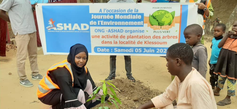 Tchad : l’ONG ASHAD plante des arbres dans 50 ménages à Klessoum Tchad : l’ONG ASHAD plante des arbres dans 50 ménages à Klessoum