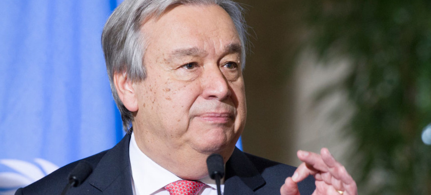 Le Secrétaire général de l’ONU, António Guterres (photo d'archives). Photo: ONU/Violaine Martin