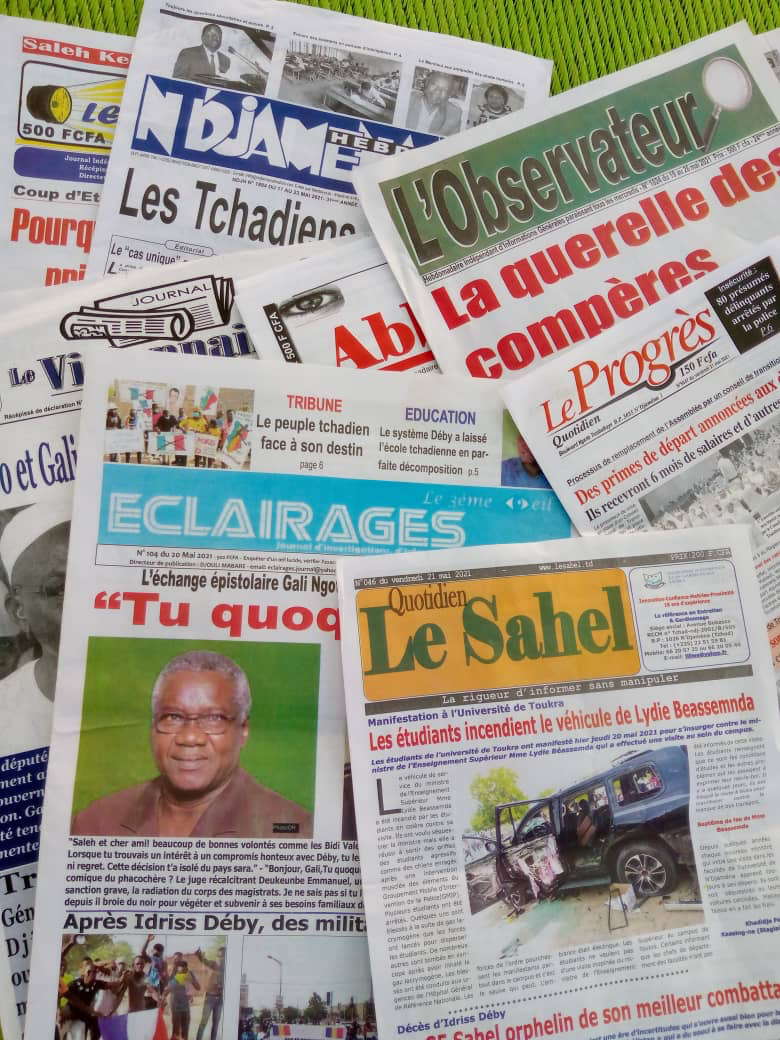 Tchad : la revue de la presse de la semaine du 7 au 13 juin 2021 Tchad : la revue de la presse de la semaine du 7 au 13 juin 2021