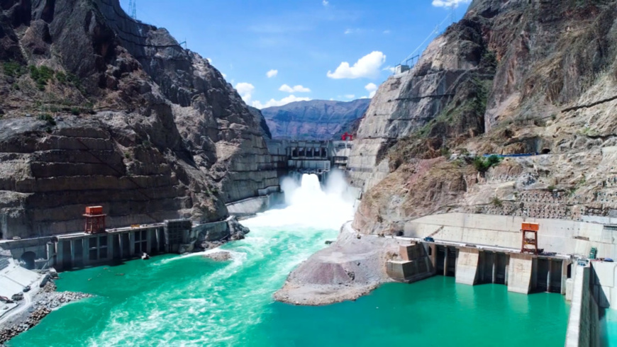 An overview of Wudongde hydropower plant. File Photo