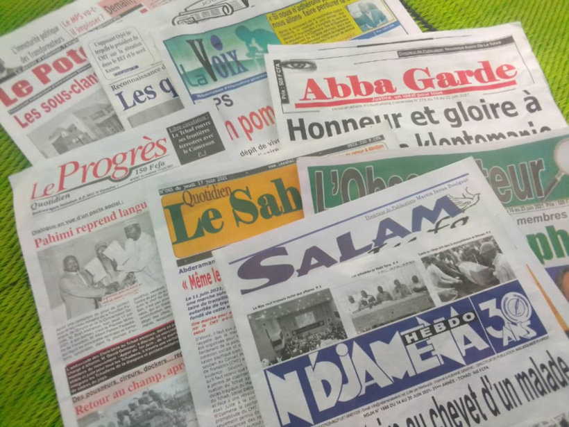 Tchad : la revue de presse de la semaine du 15 au 20 juin Tchad : la revue de presse de la semaine du 15 au 20 juin