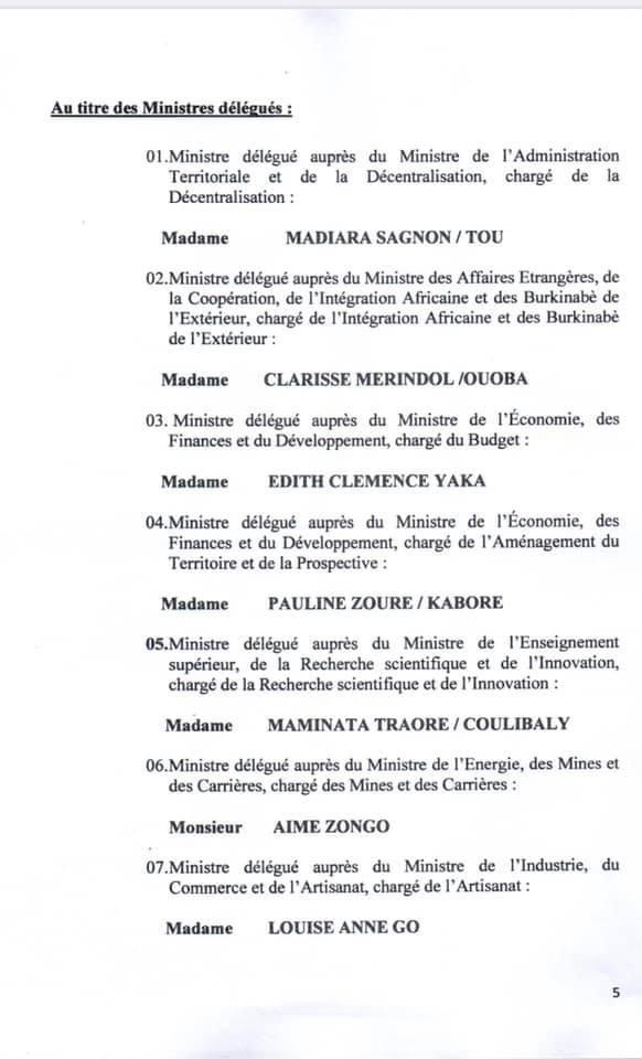 Burkina Faso : le président assume désormais les fonctions de ministre de la défense Burkina Faso : le président assume désormais les fonctions de ministre de la défense