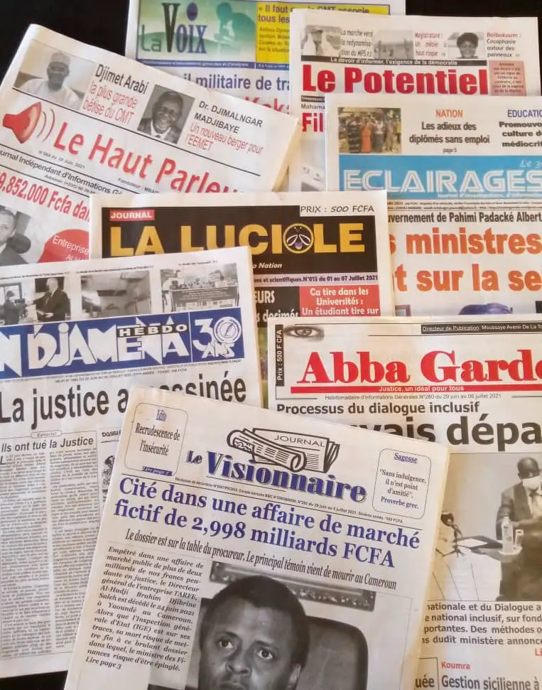 Tchad : la revue de la presse du 28 juin au 4 juillet 2021