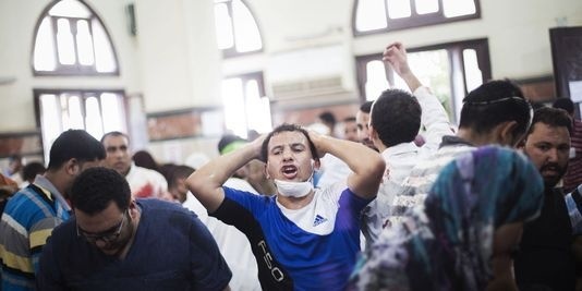 Dans l'hôpital de campagne des Frères musulmans, samedi 27 juillet. | AP/Manu Brabo
