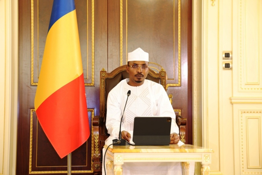Le président du Conseil militaire de transition, le général Mahamat Idriss Deby. © PR