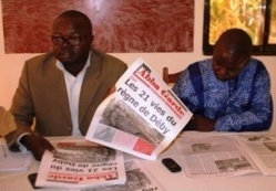 Le DP présente son nouveau titre de la presse tchadienne. Crédit photo : ATP