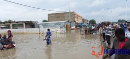 Des inondations après une forte pluie à N'Djamena le 22 juillet 2021. © Mahamat Issa Gadaya/Alwihda Info Des inondations après une forte pluie à N'Djamena le 22 juillet 2021. © Mahamat Issa Gadaya/Alwihda Info