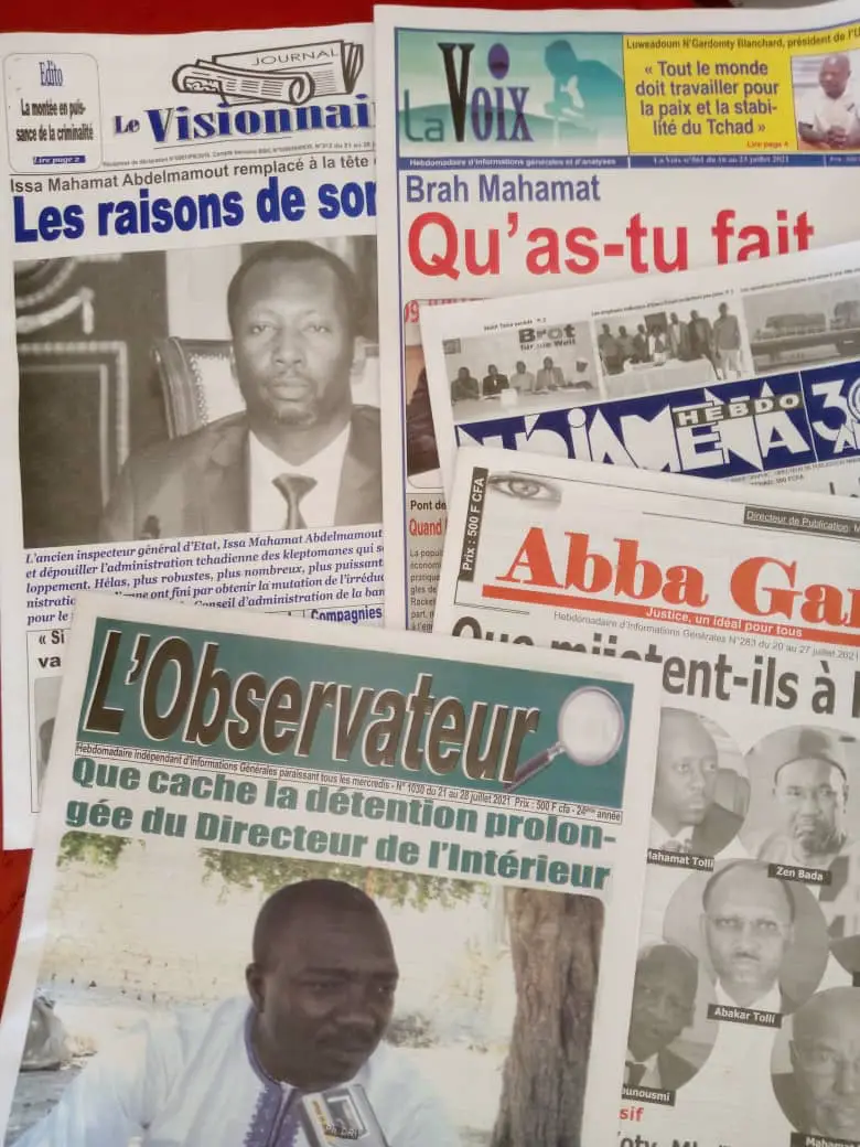 Tchad : la revue de la presse du 19 au 25 juillet 2021