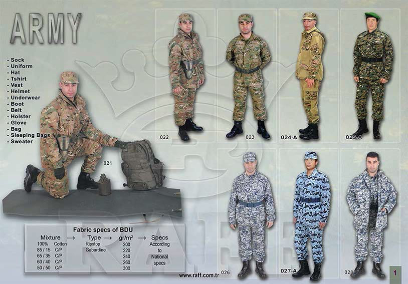 Raff Military Textile : Le géant mondial de la production des équipements militaires Raff Military Textile : Le géant mondial de la production des équipements militaires