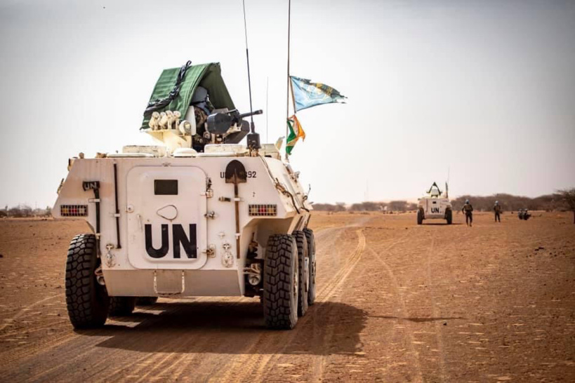Mali : un blindé d'une unité tchadienne heurte une mine au Nord, 5 blessés. Illustration © MINUSMA Mali : un blindé d'une unité tchadienne heurte une mine au Nord, 5 blessés. Illustration © MINUSMA