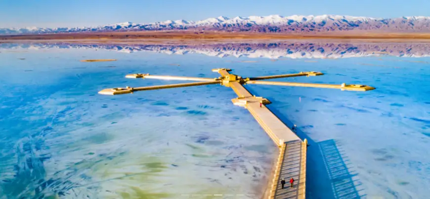 Photo shows the splendid scenery of the Chaka Salt Lake, a popular tourist destination in northwest China’s Qinghai province. (Photo/Official website of the Chaka Salt Lake)