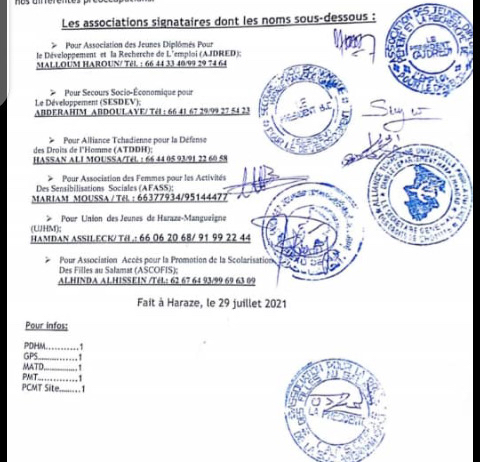 Tchad : les jeunes de Haraze-Mangueigne lancent un cri d'alarme face au sous-développement Tchad : les jeunes de Haraze-Mangueigne lancent un cri d'alarme face au sous-développement