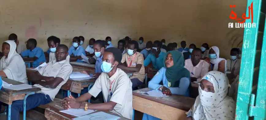 Baccalauréat 2021 au Tchad : 4699 candidats composent les épreuves au Ouaddaï. © Hambali Nassour Ourada/Alwihda Info