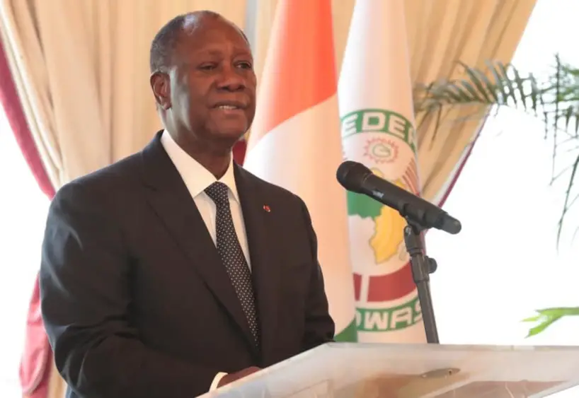 Côte d’Ivoire : le président se confine après un contact avec un cas positif au Covid