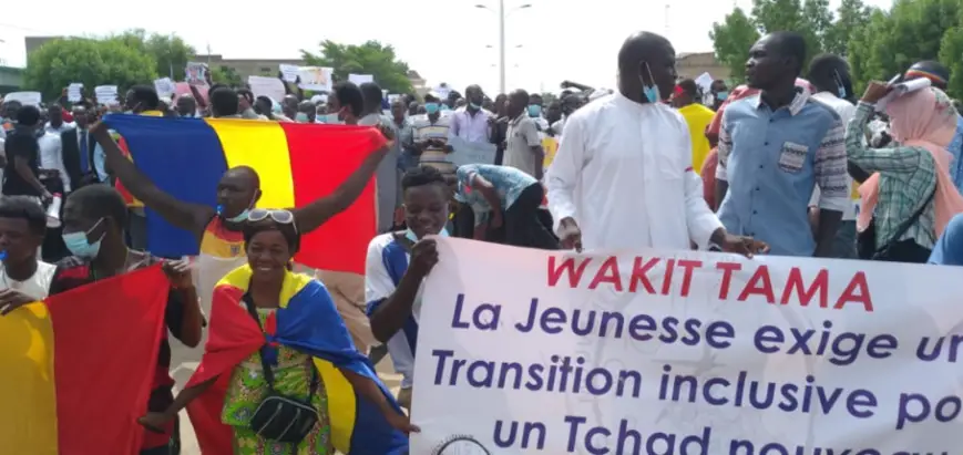Une marche de Wakit Tamma à N'Djamena. © Ali Moussa/Alwihda Info