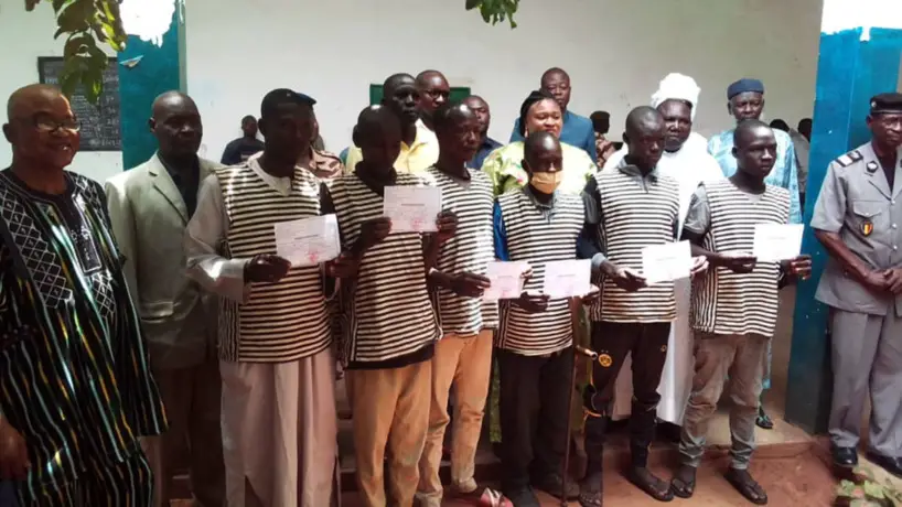 Tchad : remises de peines à des détenus de la maison d'arrêt de Koumra. © Kougotebaye Yamtebaye/Alwihda Info