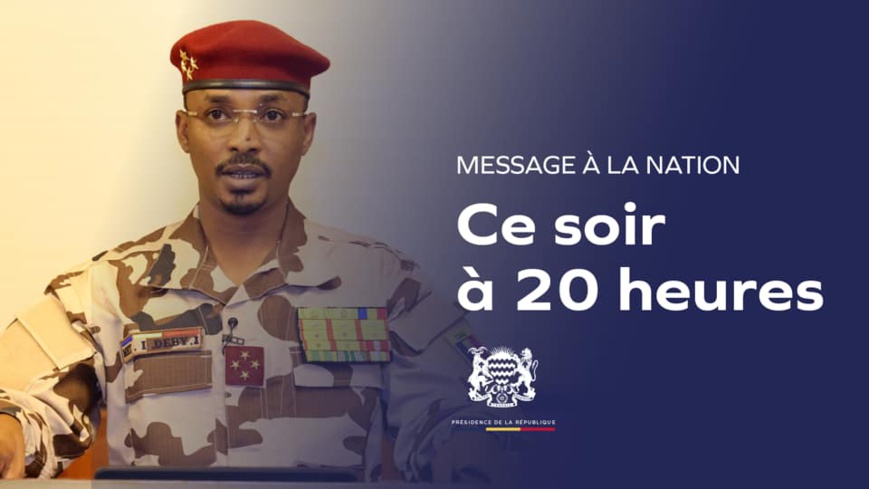 Tchad : le président du CMT prononcera ce mardi soir un discours à la nation