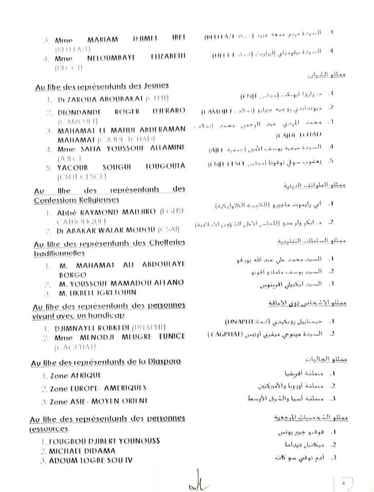 Tchad : le Premier ministre nomme les 69 membres du comité d'organisation du Dialogue Tchad : le Premier ministre nomme les 69 membres du comité d'organisation du Dialogue