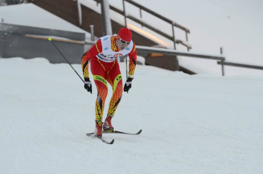 The Chinese athlete trains in Vuokatti. File Photo