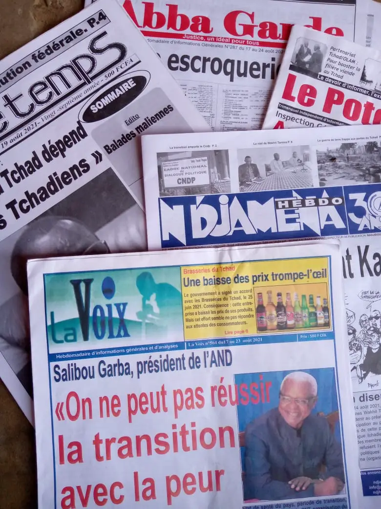 Tchad : la revue de la presse du 16 au 21 août