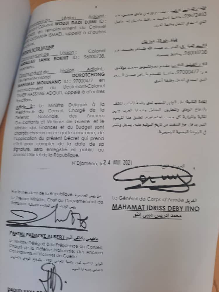 Tchad : 44 nominations à la gendarmerie nationale Tchad : 44 nominations à la gendarmerie nationale