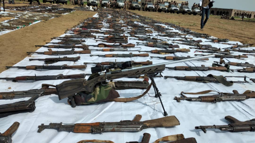 Tchad : 1309 armes de différents calibres saisies par la commission mixte