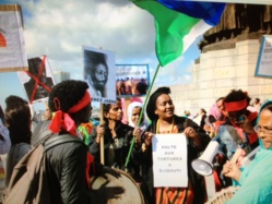 Importante manifestation unitaire des opposants au président de Djibouti à Bruxelles Importante manifestation unitaire des opposants au président de Djibouti à Bruxelles
