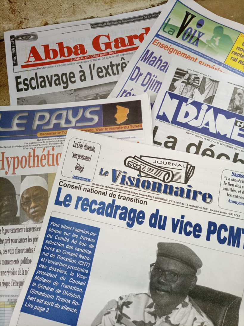 Tchad : la revue de la presse du 30 août au 3 septembre 2021 Tchad : la revue de la presse du 30 août au 3 septembre 2021