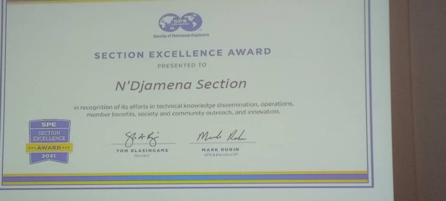 N'Djamena : la section de Society of Petroleum Engineers célèbre son prix d'excellence N'Djamena : la section de Society of Petroleum Engineers célèbre son prix d'excellence