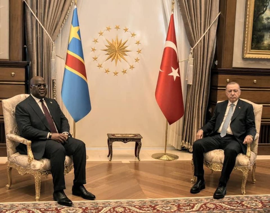 RDC-Turquie : le président Félix Tshisekedi reçu en tête à tête par Erdogan