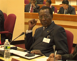 Idriss Déby à New-York. Crédit photo : Présidence Tchad