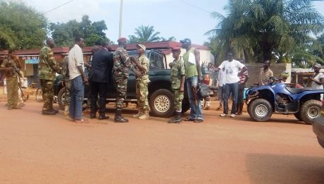 Le lieu de l'agression de Guy Simplice Kodégué. BANGUI. Crédit photo : Sources Le lieu de l'agression de Guy Simplice Kodégué. BANGUI. Crédit photo : Sources