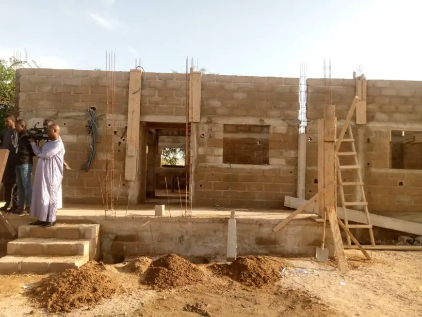 Tchad : le chantier du laboratoire d'analyse d'eau évolue à Abéché