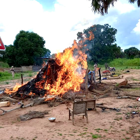 Tchad : le DG de la gendarmerie démantèle une barrière anarchique sur l’axe Koumra-Sarh