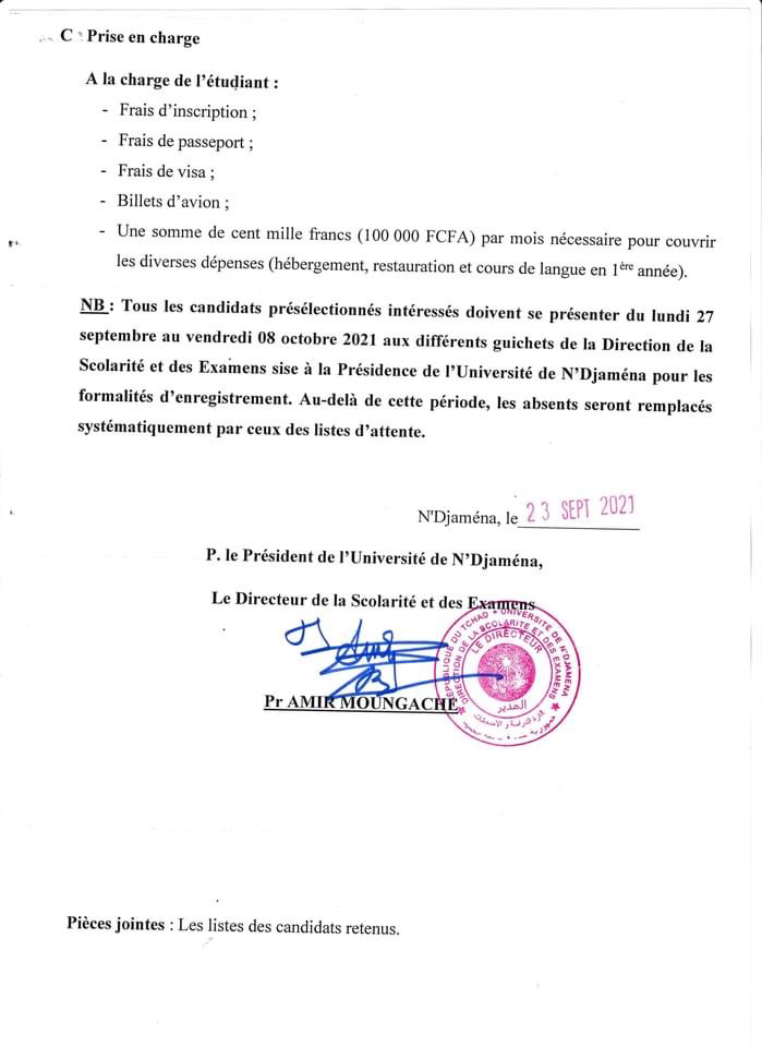 Tchad : deux universités turques offrent des bourses aux bacheliers Tchad : deux universités turques offrent des bourses aux bacheliers