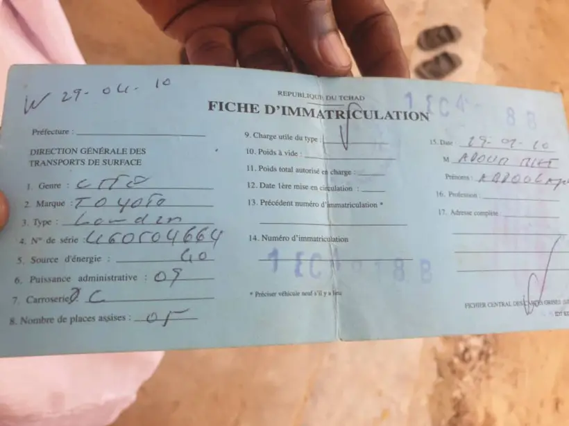 N'Djamena : un véhicule volé aux abords du stade de Diguel, le propriétaire faisait du sport