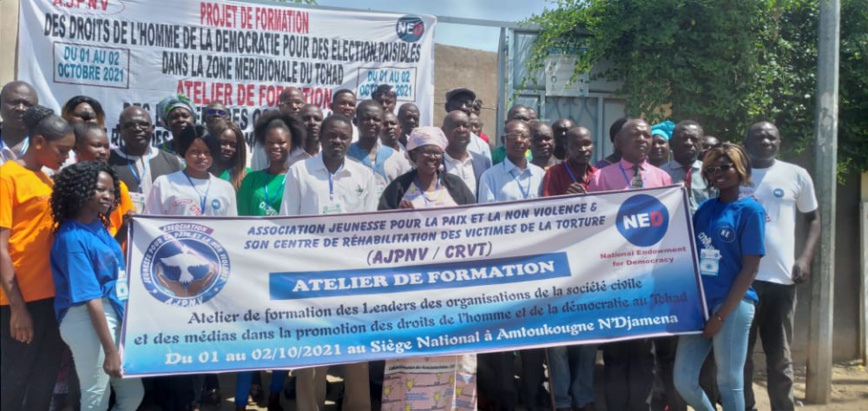 Tchad : l'AJPNV forme sur la promotion de la démocratie et des droits de l’Homme Tchad : l'AJPNV forme sur la promotion de la démocratie et des droits de l’Homme