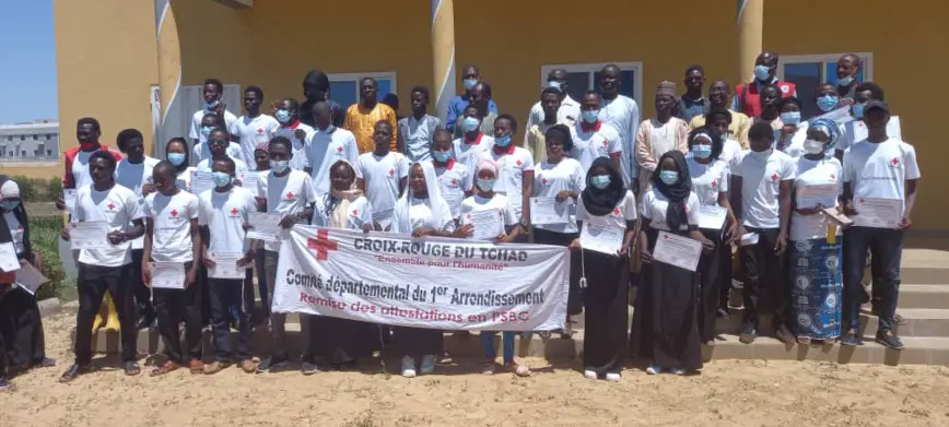 Tchad : 58 volontaires de la Croix Rouge formés en premiers secours à N'Djamena