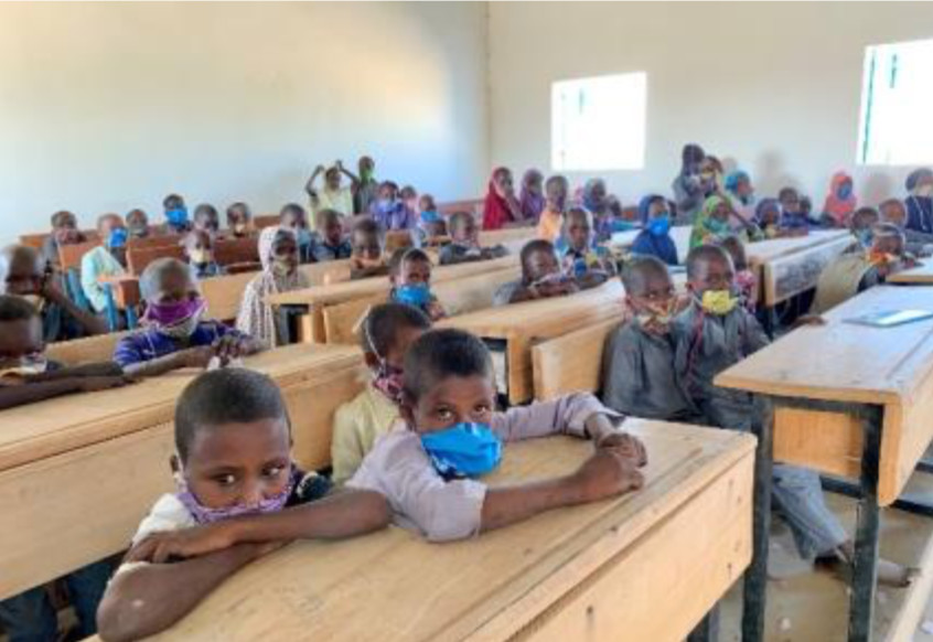 Une classe de primaire au camp de Dar Es Salam ©UNHCR/Priscilla Gomes