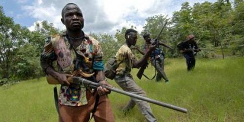 Des milices armés en Centrafrique. Crédit photo : Sources Des milices armés en Centrafrique. Crédit photo : Sources