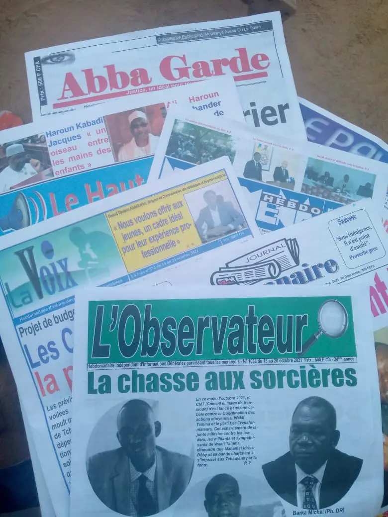 Tchad : la revue de la presse du 11 au 15 octobre 2021