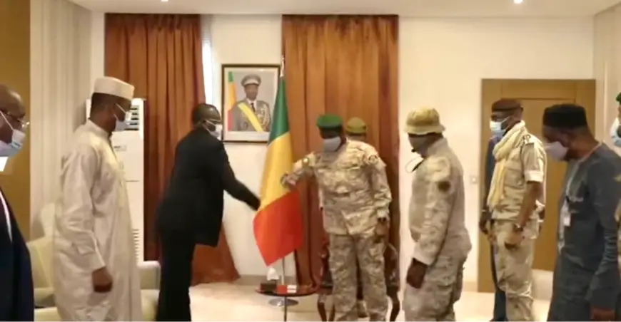 Coopération militaire : le colonel Assimi Goïta a reçu une délégation du Tchad