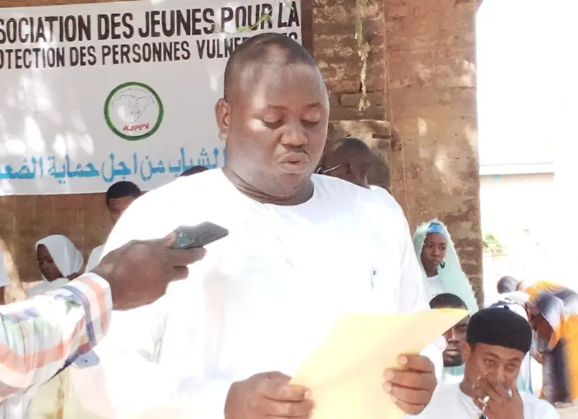 Tchad : l'AJPPV fait un don de vivres aux personnes vulnérables d'Am-Timan
