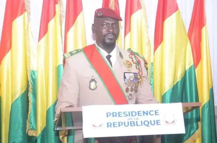 Le président de la transition guinéenne, colonel Mamady Doumbouya. © DR