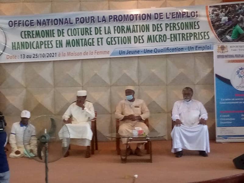 Tchad : l'ONAPE forme les personnes handicapées et compte financer leurs projets. © Georges Lawane/Alwihda Info Tchad : l'ONAPE forme les personnes handicapées et compte financer leurs projets. © Georges Lawane/Alwihda Info