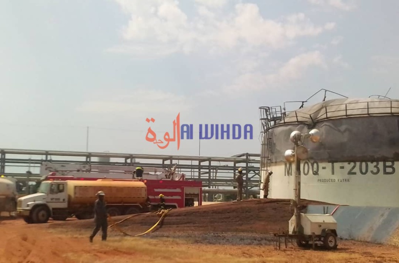 Tchad : incendie sur un site pétrolier de Komé, des villageois dans le désarroi Tchad : incendie sur un site pétrolier de Komé, des villageois dans le désarroi