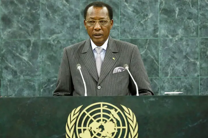 Le Président du Tchad, Idriss Déby Itno. Photo: ONU/Evan Schneider