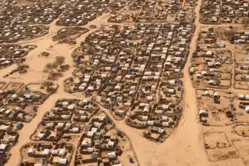 Une vue du ciel du Darfour. Crédit photo : Sources