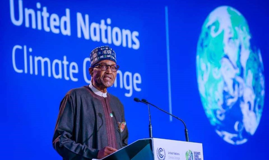 Le Président nigérian Muhammadu Buhari à la COP26 © UNFCCC Le Président nigérian Muhammadu Buhari à la COP26 © UNFCCC
