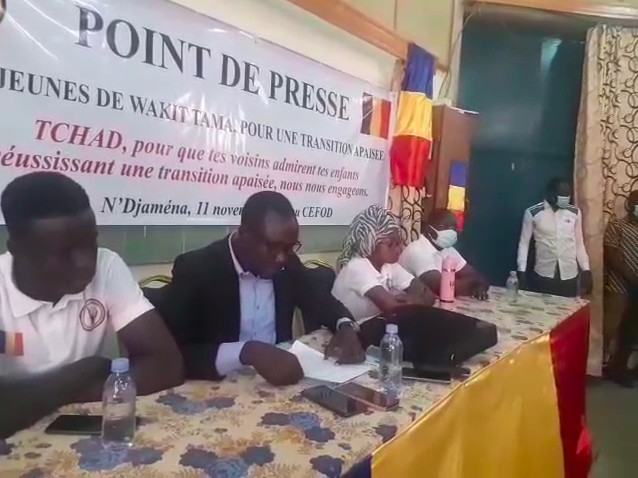 Tchad : des "jeunes de Wakit Tamma" décident de soutenir le CMT Tchad : des "jeunes de Wakit Tamma" décident de soutenir le CMT